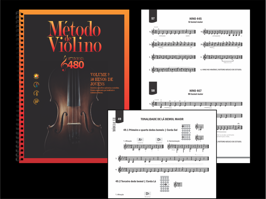 Método de Violino - 50 Hinos de Jovens (Volume 2)