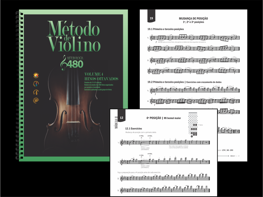 Método de Violino - Hinos Oitavados (Volume 4)