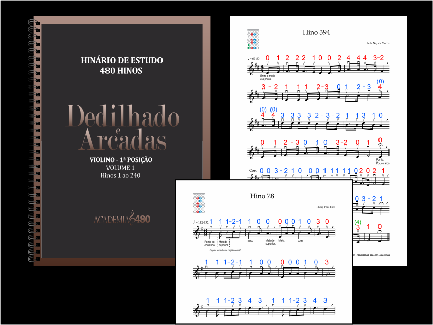 Hinário de Estudo - Dedilhado e Arcadas