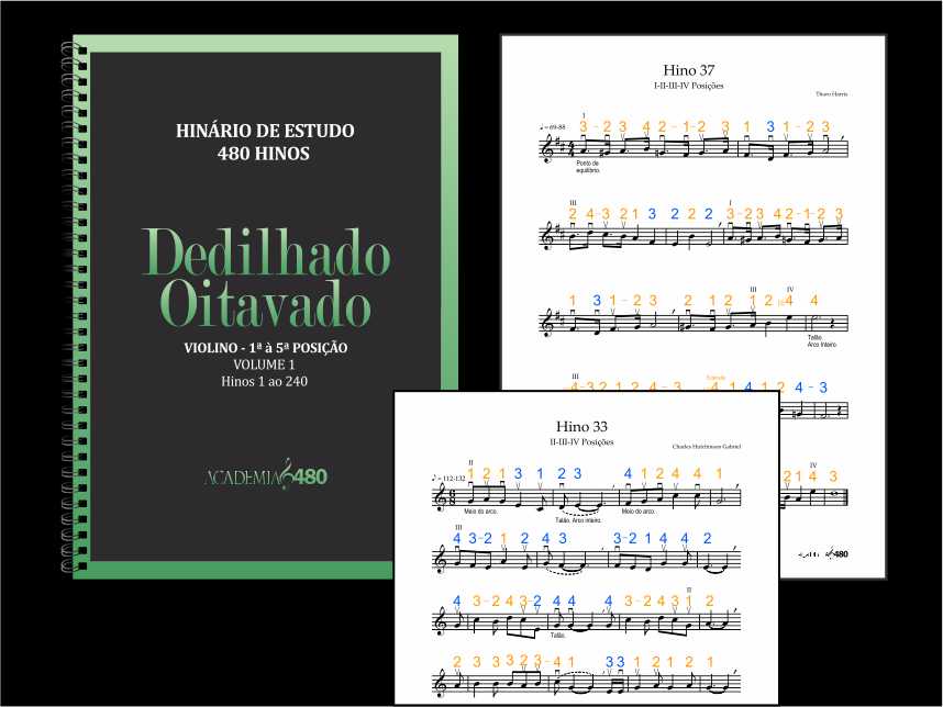 Hinário de Estudo - Dedilhado Oitavado